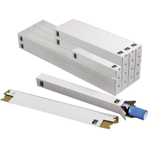 tidyPac Versandhülse TP100.002 750x75x75mm Wellkarton weiß,