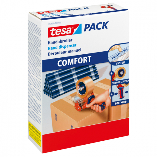 tesa Packbandabroller tesapack 06400-00001 bis 50mmx66m, - 8706400