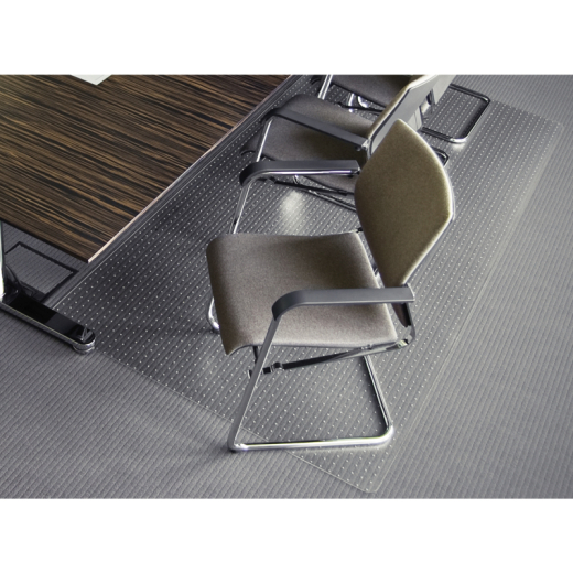 Soennecken Bodenschutzmatte 2406 Form O 90x120cm für Teppichböden,