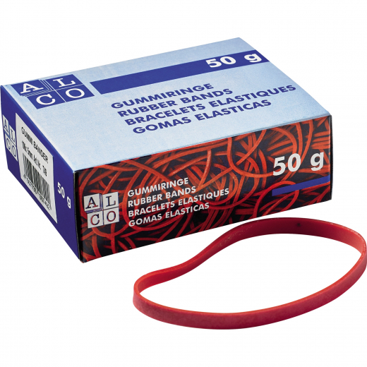 ALCO Gummiband 7631 6x200mm rot 1000g, - ALC7631