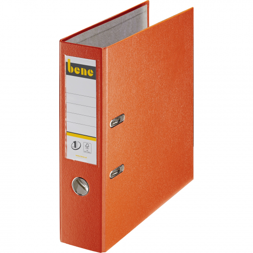 Bene Ordner 291400 OR DIN A4 80mm PP orange, - BEN291400OR