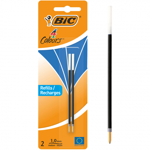 BIC Kugelschreibermine 4 Colours 931778 0,4mm blau 2 St./Pack., - BIC931778