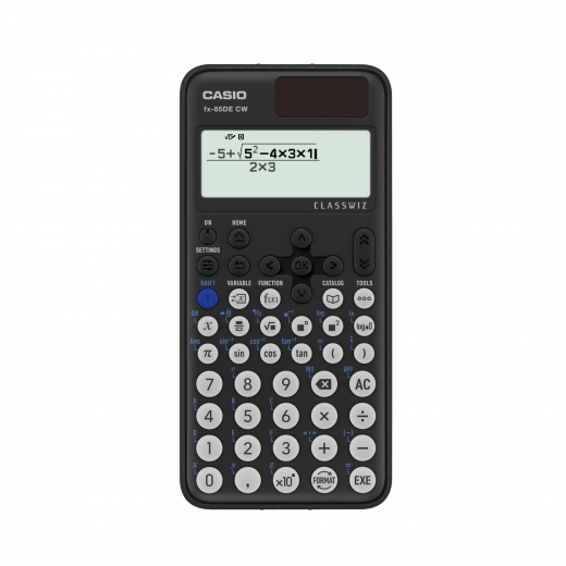 CASIO Schulrechner FX-85DECW-W-ET Solar/Batterie, - CASFX85DECW