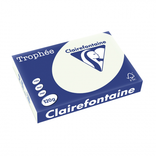 Clairefontaine Kopierpapier 1246C A4 120g lindgrün 250Bl., - CLA1246C