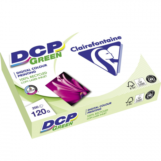 Clairefontaine Kopierpapier DCP Green 50027SC A4 120g ws 250Blatt, - CLA50027C