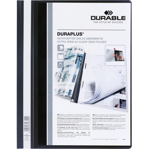 DURABLE Angebotshefter DURAPLUS 257901 A4 schwarz, - DUR2579SW