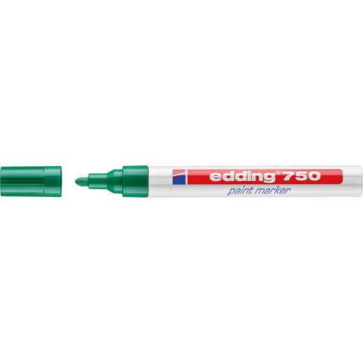 edding Lackmarker 750 4-750004 2-4mm Rundspitze permanent grün, - EDD750GN