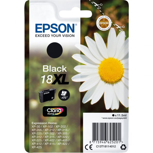 Epson Tintenpatrone C13T18114012 11,5ml schwarz, - EPST18114012