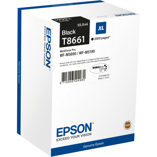 Epson Tintenpatrone C13T866140 55ml 2.500Seiten schwarz, - EPST866140