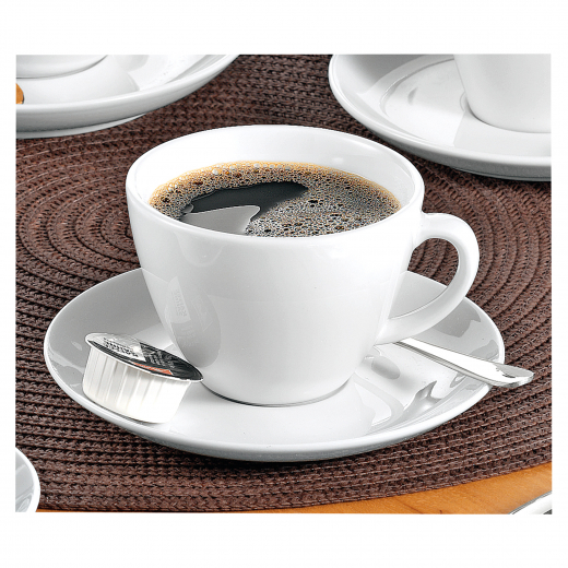 Esmeyer Kaffeetasse Bistro 433-255 Untertasse weiß 6 St./Pack., - ESM433255