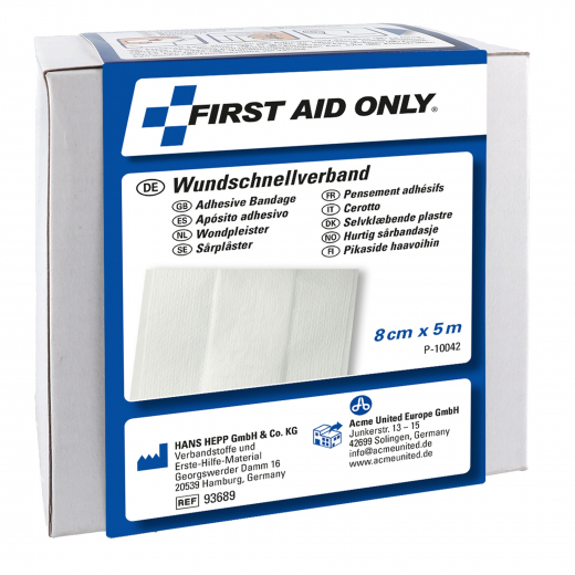 FIRST AID ONLY Wundschnellverband P-10042 5m x 8cm, - FAOP10042