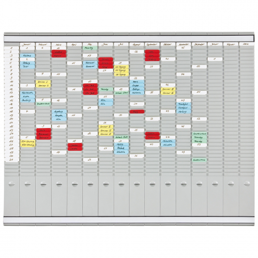 Franken T-Kartentafel PV1015 100,8x78,3cm grau +Zubehör, - FRAPV1015