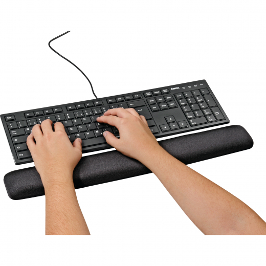 Hama Tastatur-Handgelenkauflage Ergonomic 00054775 sw, - HAM00054775