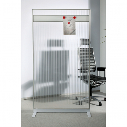 magnetoplan Raumteiler 110388 100x180x50cm transparent, - HOL1103880