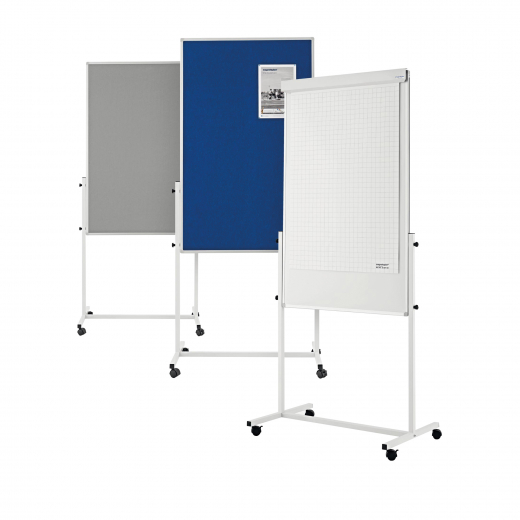 Magnetoplan Moderationswand 11112103 75x120cm Filz blau,