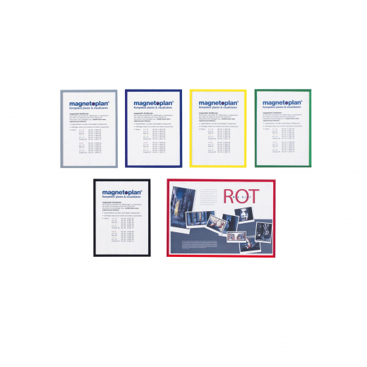 magnetoplan Magnetrahmen Magnetofix 1130405 DIN A3 grün 5 St./Pack., - HOL1130405