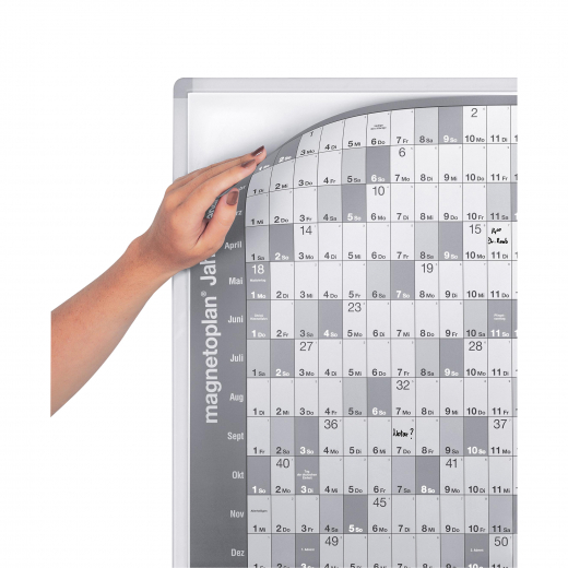 magnetoplan Trägertafel 12301 für Jahresplaner, - HOL12301