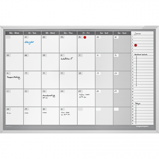 magnetoplan Monatsplaner horizontal 1249512HS, - HOL1249512HS