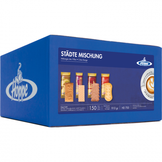 Hoppe Gebäck Städte Mischung HD700 150 St./Pack., - HOPHD700