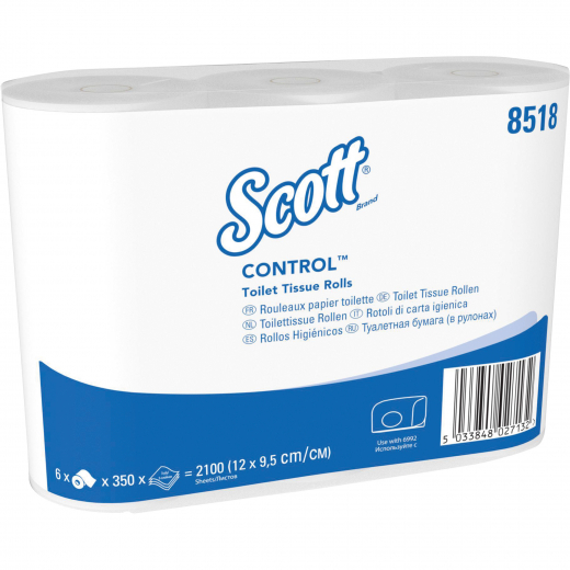 Scott Toilettenpapiert Plus 8518 3lagig 350Bl. 6 St./Pack.,