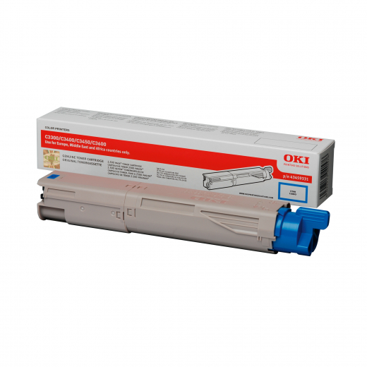 OKI Toner 43459331 2.500Seiten cyan, - OKI43459331