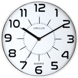 UNILUX Wanduhr POP WHITE 400094282 +Batterien weiß,