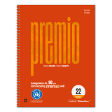 Staufen Collegeblock Premio 040834022 A5 80Bl. 6xgel Lin22 kar,