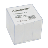 Soennecken Zettelbox 5806 105x105x91mm transparent +Inhalt,