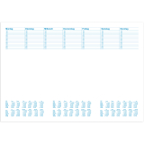 RNK Schreibunterlage Office 46633 480x330mm 30Blatt blanko/Kalender,