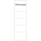 Soennecken Einsteckrückenschild 3349 57x190mm weiß 10 St./Pack.,