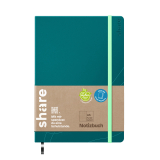 share Journal Y-07-09-02 A5 dotted petrol,