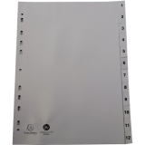 Exacompta Register 1912E A4 PP 1-12 grau,
