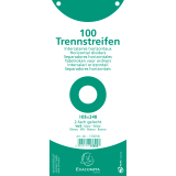 Exacompta Trennstreifen 13305B 105x240mm 2fach gel. ws 100St.,