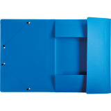 Exacompta Sammelmappe Opak 55082E A4 PP Gummizug 3Klappen blau,