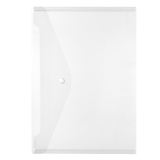 Herlitz Dokumententasche 10657930 DIN A4 Druckknopf PP glasklar,
