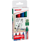 edding Whiteboardmarker 4-360-4-2 1,5-3mm sort 4St,