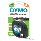 DYMO Schriftbandkassette LetraTag S0721660 12mmx4m sw auf ws,