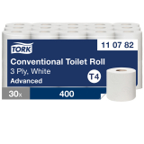 Tork Toilettenpapier Advanced 110782 3lg 250Bl. weiß 30 Rl./Pack.,