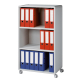 Paperflow Rollwagen 381K2.02 3 Fächer Polystyrol grau,***