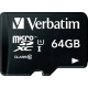 Verbatim Speicherkarte microSDXC 44084 Class 10 64GB +Adapter,***