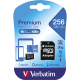 Verbatim Speicherkarte microSDXC 44087 Class 10 256GB +Adapter,***