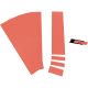 Ultradex Einsteckkarte 847405 60x17mm rot 170 St./Pack.,***