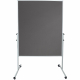 Soennecken Moderationswand 4868 120x150cm Filz grau inkl. Rollen,***