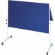 Soennecken Moderationswand 4869 klappbar Filz blau inkl. Rollen,***