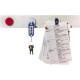 Franken Magnetleiste ST1350SB 5x100cm weiß +4Magnete 32mm,***