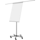 Bi-office Flipchart EA4806136 ausziehbar magnetisch 70x100 grau,***