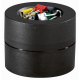 MAUL Klammerspender 3012490 7,3x6cm rund Kunststoff schwarz +Klammern,***