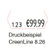 CreenLine Handauszeichner CL826 3/5 ACL-14000826 mit 8 Druckstellen,***