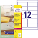 Avery Zweckform Adressetikett L4772-25 transparent 300 St./Pack.,