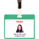 DJOIS Besucher-Namensschild 200505 82,5x103mm gn 25 St./Pack.,***